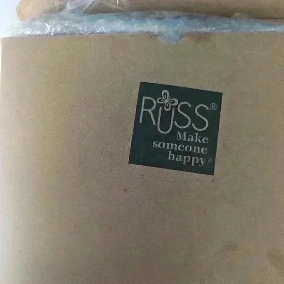 Brand new - Russ 25th  Anniversary Porcelain 8x8 Frame - Picture 2 of 2